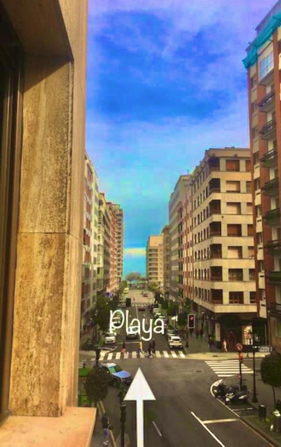 Rocamar Centro Playa San Lorenzo - Parking Gratuito 기욘 외부 사진